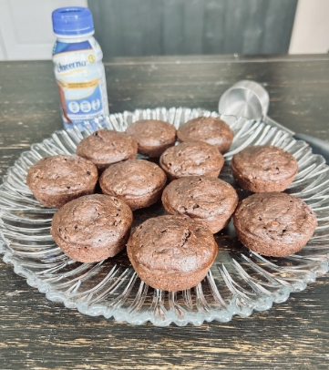 Recipe -Diabetic Friendly Dark Chocolate Muffins